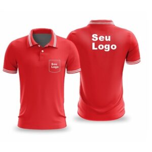 Camisa Polo Dry Fit Vermelho